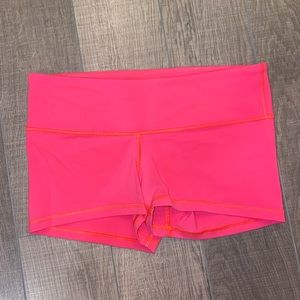 Lululemon Hot Pink Stretchy Shorts